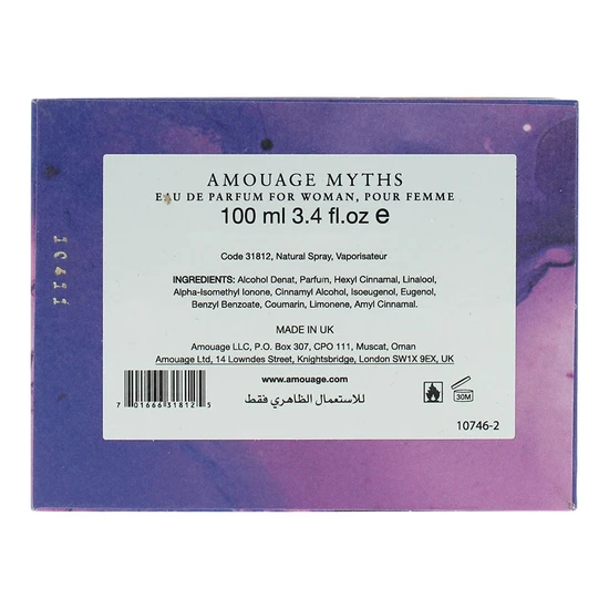 Amouage Myths Woman Eau De Parfum 100ml