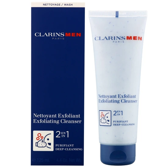 Clarins Men Exfoliating Cleanser 2 In 1 Deep Cleansing 125ml