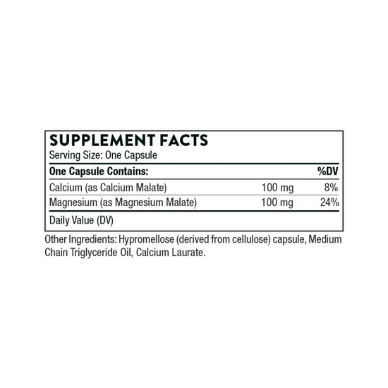 Thorne Calcium-Magnesium Malate Capsules 240 Capsules