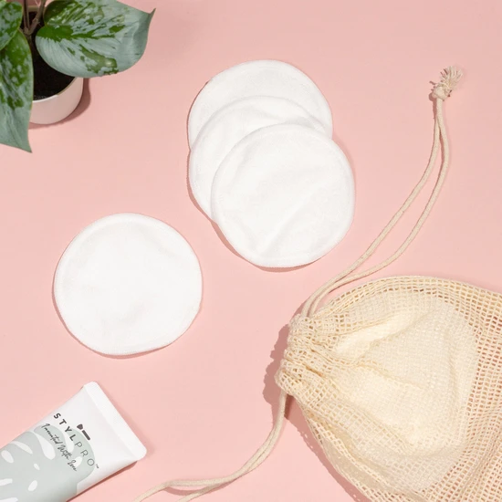 Stylpro Bamboo Reusable Makeup Pads & Laundry Bag 8