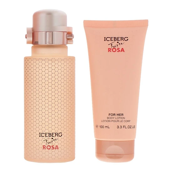 Iceberg Twice Rosa Gift Set 125ml Eau De Toilette + 100ml Body Lotion