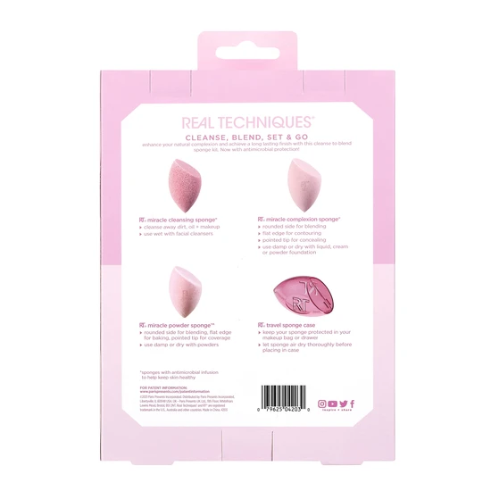 Real Techniques Cleanse, Blend, Set & Go Kit