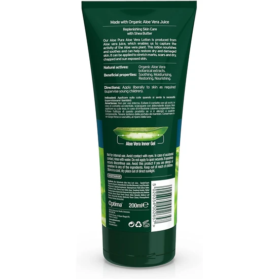 Aloe Pura Organic Aloe Vera Lotion With Shea Butter 200ml