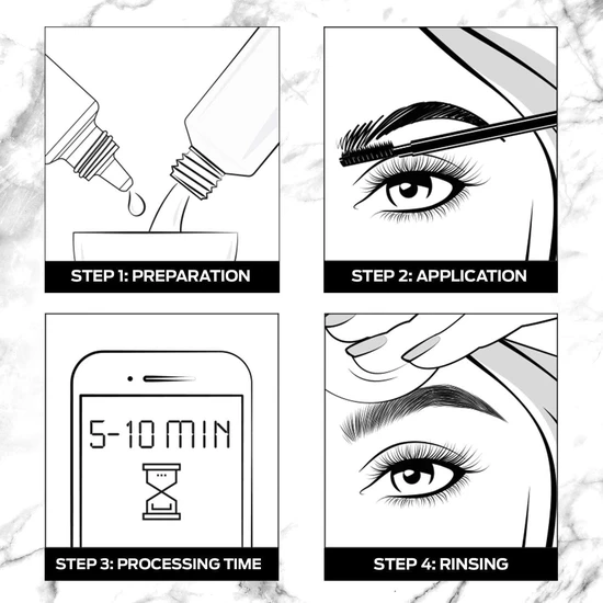 Schwarzkopf Brow Tint Professional Formula Permanent Eyebrow Dye 1-1 Black
