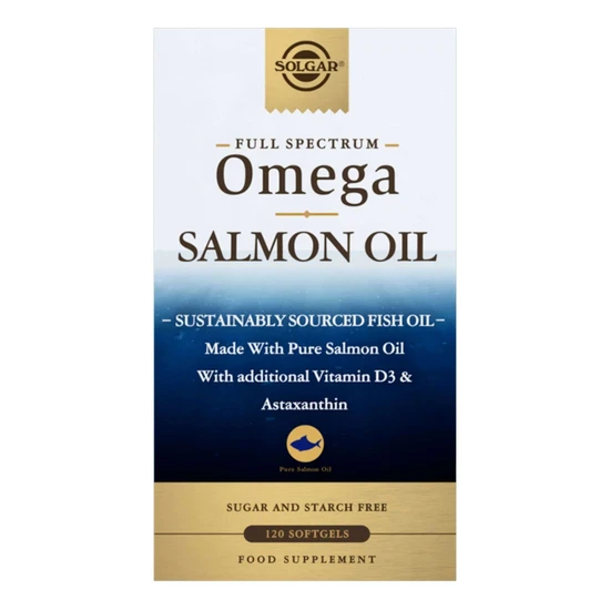 Solgar Omegas & Fatty Acids Full Spectrum Omega Salmon Oil 120 Capsules