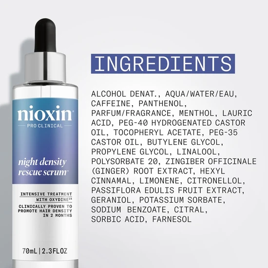 Nioxin Night Density Anti Oxidant Rescue Serum 70ml