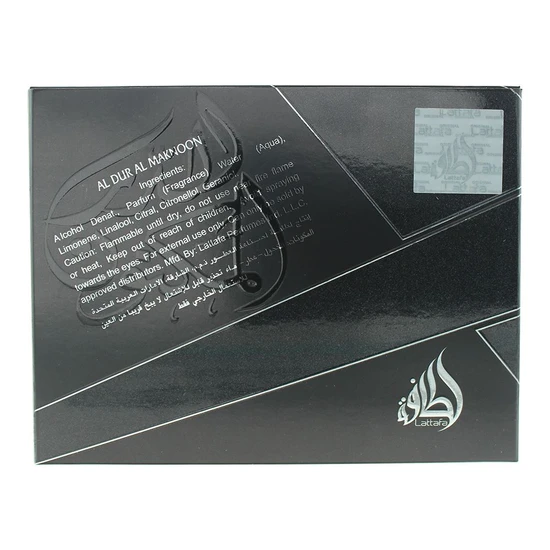 Lattafa Al Dur Al Maknoon Silver Eau De Parfum 100ml