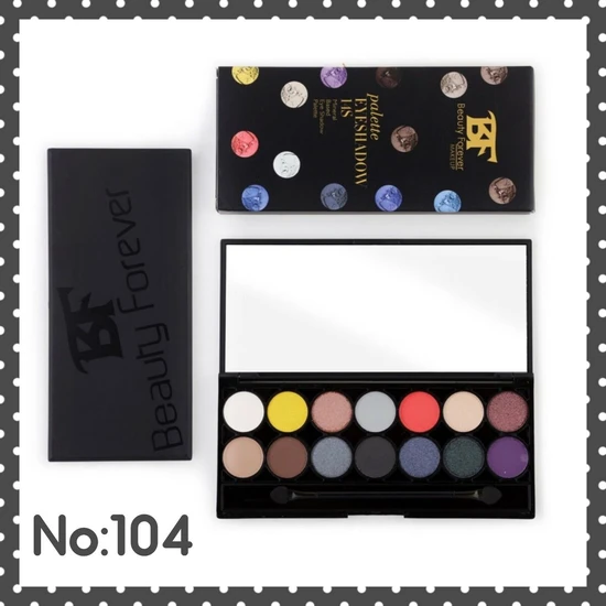 beauty forever BF Mineral Based 14s Eyeshadow Palette 104 14x1.1 g