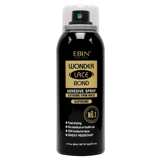 Ebin New York Wonder Lace Bond Adhesive Spray Extreme Firm Hold Supreme 180 ml