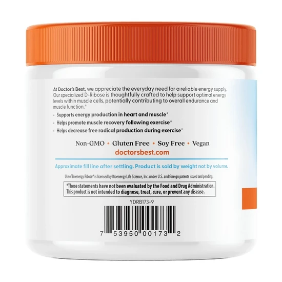 Doctor's Best D-Ribose Powder 250g