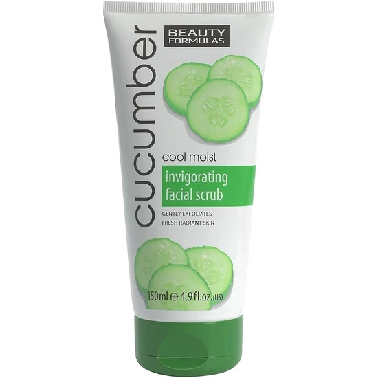 Beauty Formulas Cool Moist Cucumber Invigorating Facial Scrub 150ml