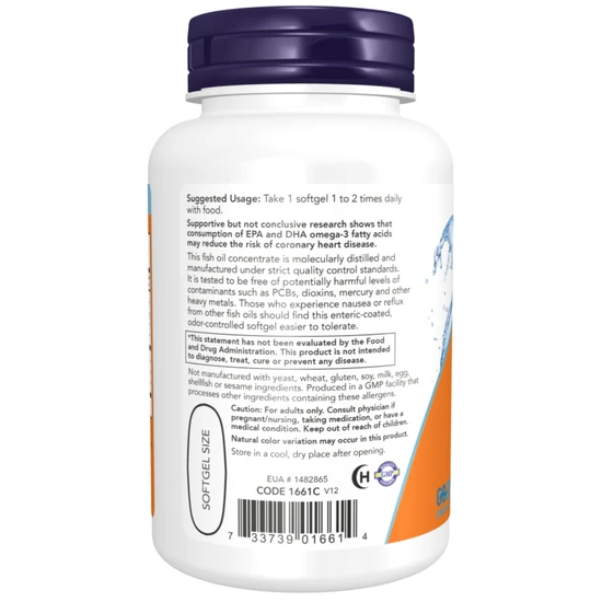 NOW Foods Ultra Omega-3 90 Softgels