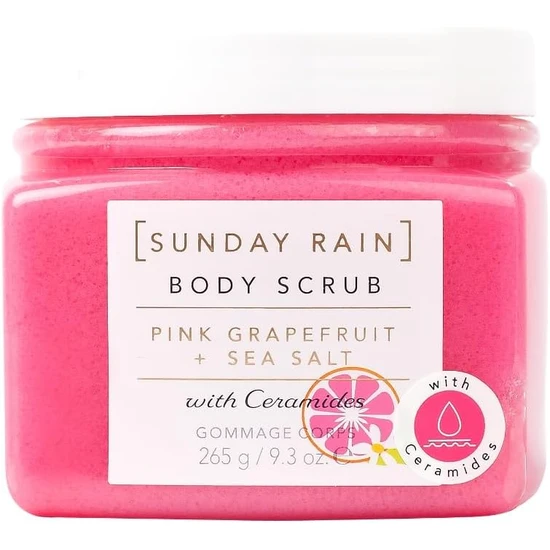 Sunday Rain Pink Grapefruit & Sea Salt Body Scrub 265g