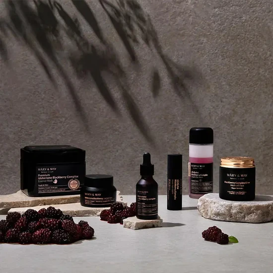Mary & May Premium Idebenone + Blackberry Complex Ampoule Mask 20 Masks