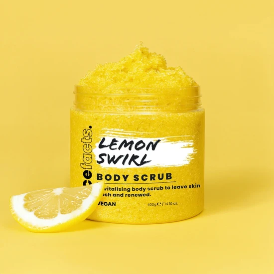 Face Facts Lemon Swirl Body Scrub 400g