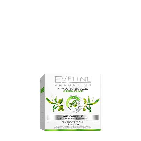 Eveline Hyaluronic Acid Green Olive Anti Wrinkle Day & Night Cream 50ml