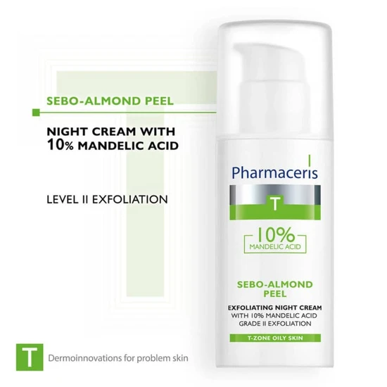 Pharmaceris T Sebo-Almond Peel 10% Night Cream 50ml