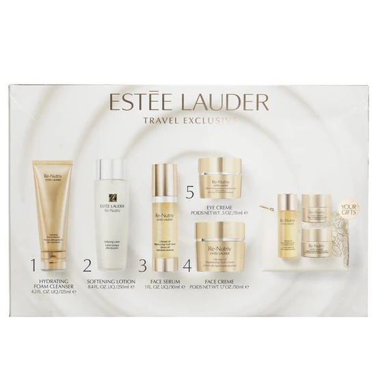 Estée Lauder The Secret Of Infinite Beauty Ultimate Lift Travel Collection 50ml Creme, 30ml Serum, 15ml Eye Cream & 250ml Softening Lotion