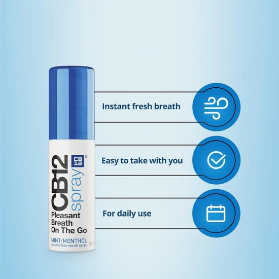 CB12 Spray Pleasant Breath On The Go Mint Flavour 15ml