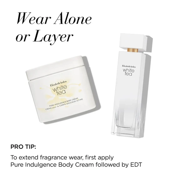 Elizabeth Arden White Tea Eau De Toilette 100ml Gift Set 100ml Eau De Toilette & 400ml Body Cream