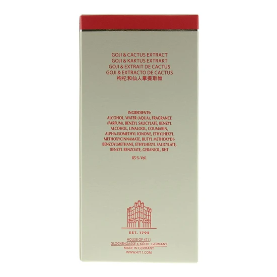 4711 Acqua Colonia Goji & Cactus Extract Eau De Cologne 50ml