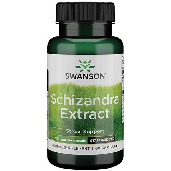 Swanson Schizandra Extract 500mg Capsules 60 Capsules