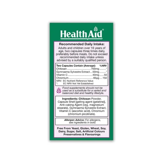 Health Aid Chitosan Complex Capsules 90 Capsules
