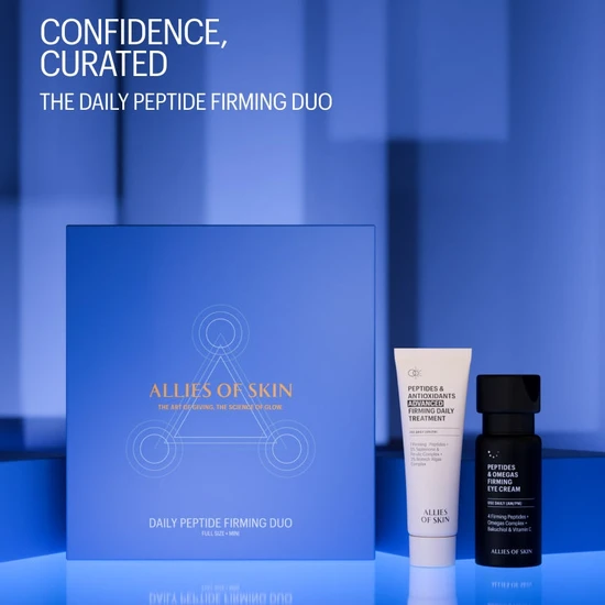 Allies of Skin Daily Firming Duo Face & Eye Peptides Kit