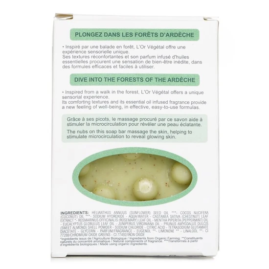 Melvita L'Or Vegetal Organic Exfoliating Smoothing Body Soap 125g