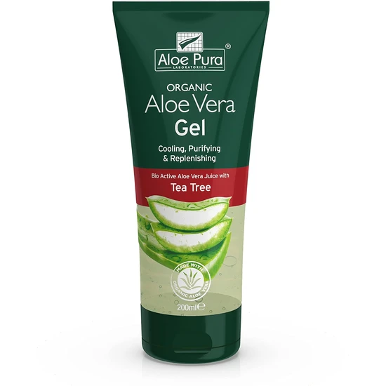 Aloe Pura Aloe Vera Gel With Tea Tree 200ml