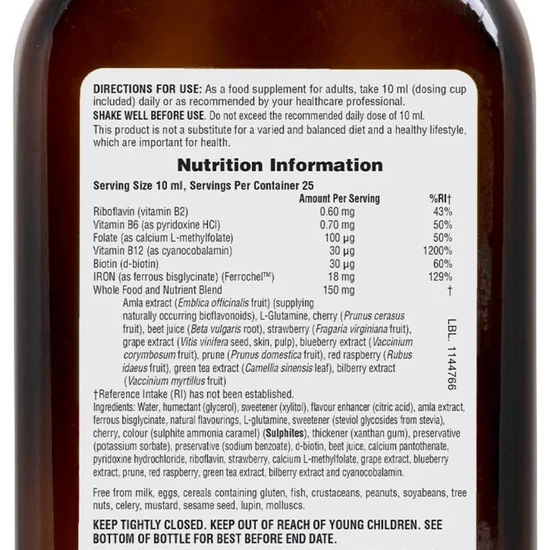 Nature's Plus HEMA-PLEX Liquid Iron 250ml