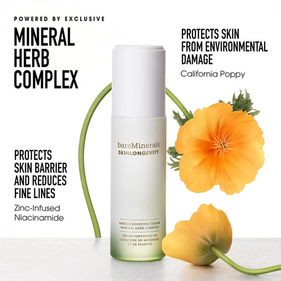 bareMinerals Skinlongevity Barrier Boosting Serum Mineral Herb Complex 30ml