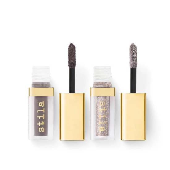 Stila Double Dip Suede Shade & Glitter & Glow Liquid Eyeshadow Beach Wave