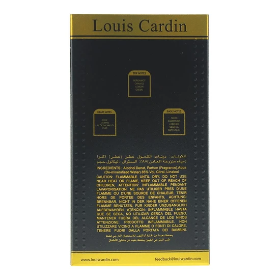 Louis Cardin Credible Noir Eau De Parfum 100ml