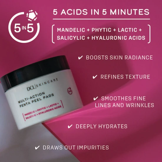 DCL Multi Action Penta Peel 50 pads