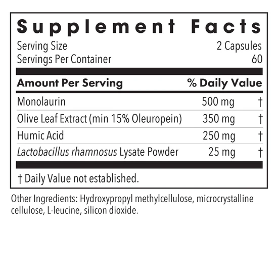 Allergy Research Group Humic-Monolaurin Complex Capsules 120 Capsules