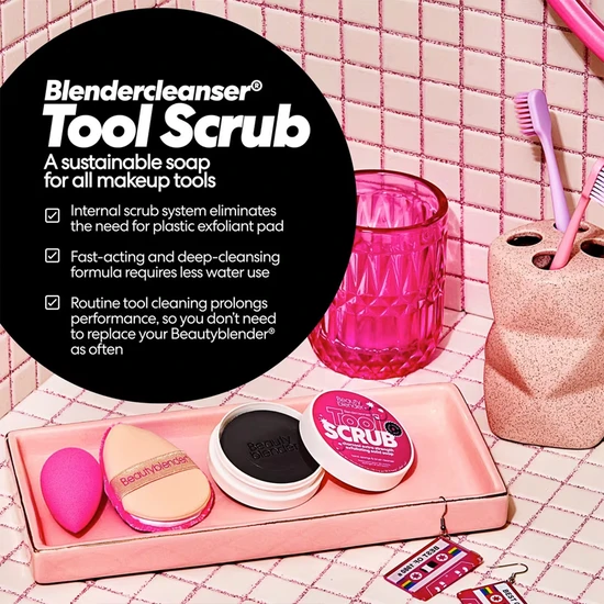 beautyblender Toolscrub Hand, Sponge & Brush Cleanser 28g