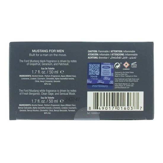 Mustang Gift Set 50ml Black EDT + 50ml White EDT