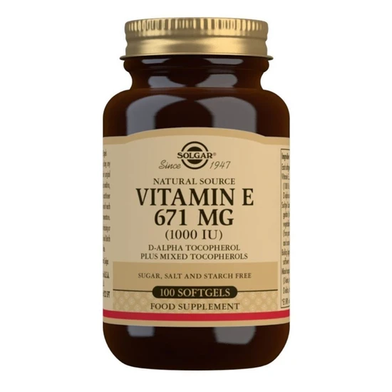 Solgar Vitamin E 671mg 1000iu Mixed Softgels 100 Softgels