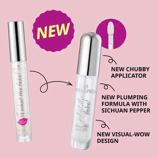 essence What The Fake! Plumping Lip Gloss 102 Pink About It