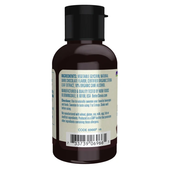 NOW Foods Better Stevia Liquid Dark Chocolate 59ml