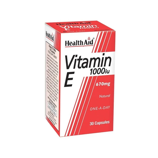 Health Aid Vitamin E 1000iu Natural Capsules 30 Capsules