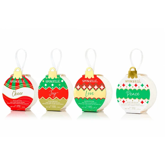 Spongelle Holiday Ornaments Cheer