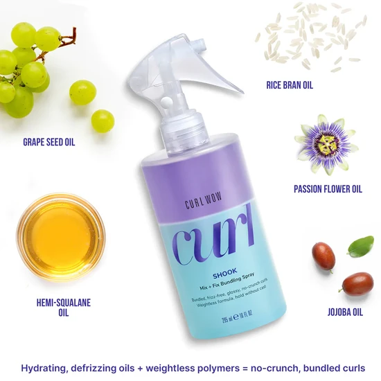 Color Wow Curl Wow Shook Mix + Fix Bundling Spray 295ml
