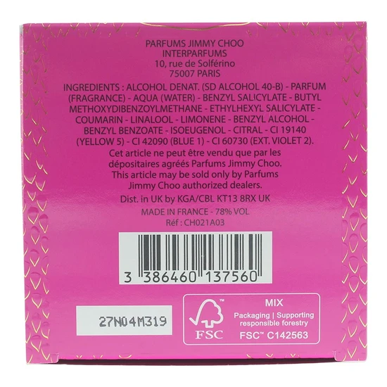 Jimmy Choo Rose Passion Eau De Parfum 40ml