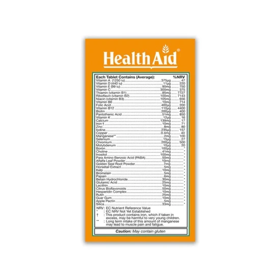 Health Aid Healthy Mega Prolonged Release Tablets 30 Tablets