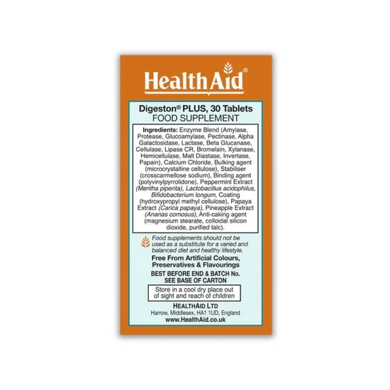 Health Aid Digeston Plus Tablets 30 Tablets