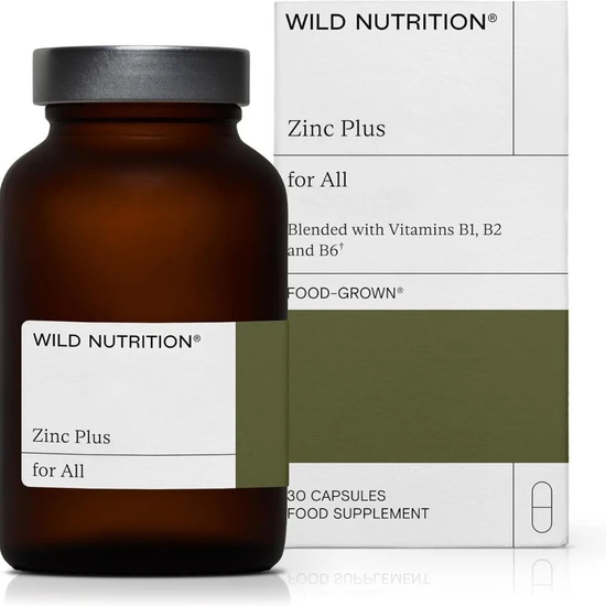 Wild Nutrition Food-Grown Zinc Plus 30 Vegicaps