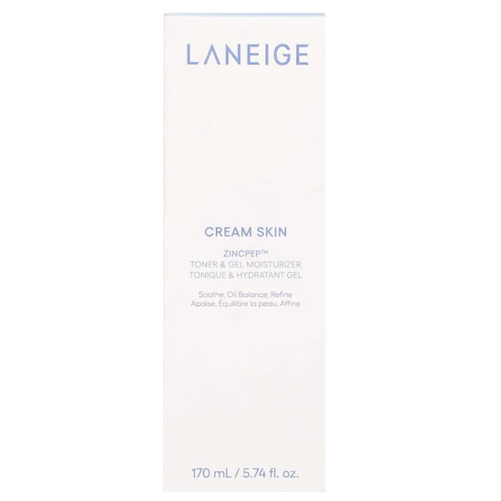 Laneige Cream Skin Zincpep Toner & Gel Moisturiser 170ml