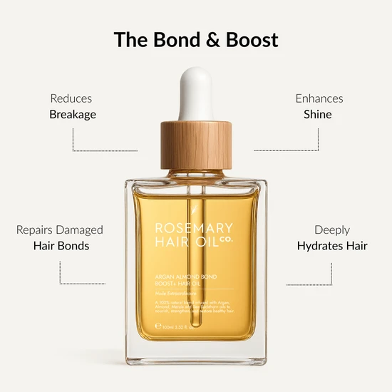 Rosemary Hair Oil Co Argan Almond Bond Boost+ Hair Oil 100ml